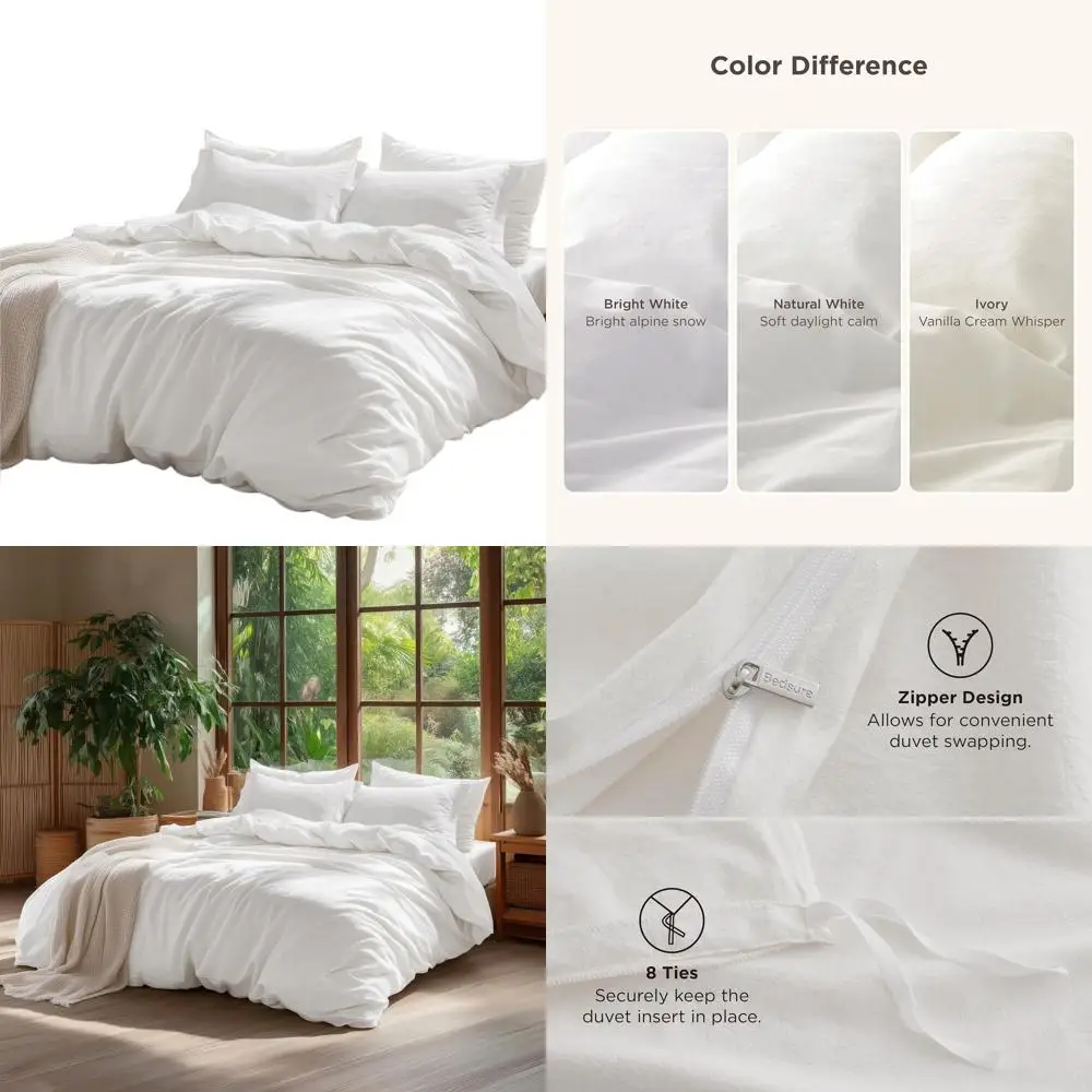 Пододеяльник из 100% стираного хлопка Oversized King - Натуральный белый минималистичный хлопковый пододеяльник Лен, как нежный мягкий ™ Простой
Пододеяльник из 100% стираного хлопка Oversized King - Натуральный белый минималистичный хлопковый пододеяльник Лен, как нежный мягкий ™ Простой