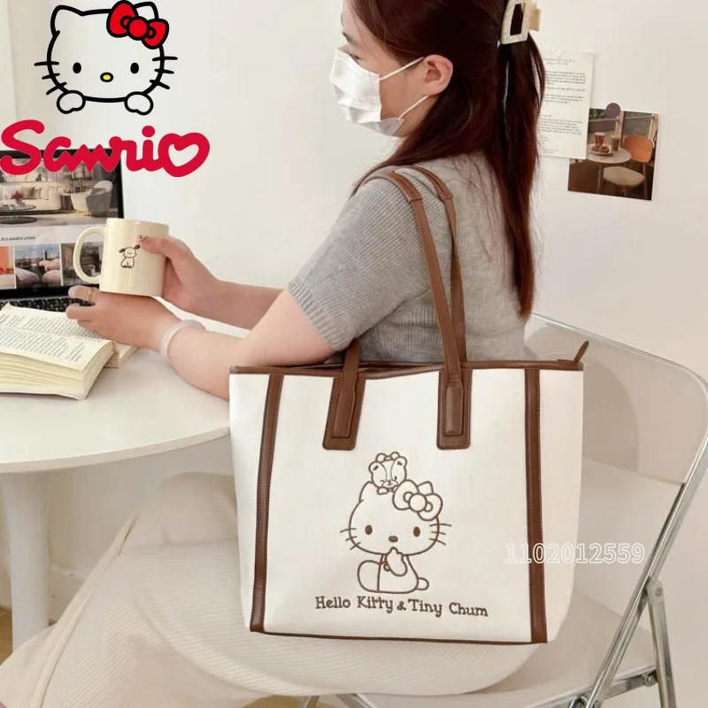 Sanrio Hello Kitty New Women's Handbag Luxury Brand Original Women's Shoulder Bag Cartoon Embroidery Women's Bag Large Capacity
Sanrio Hello Kitty New Women's Handbag Luxury Brand Original Women's Shoulder Bag Cartoon Embroidery Women's Bag Large Capacity