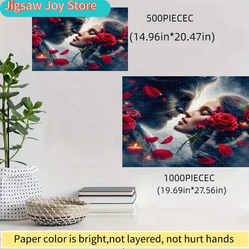 500/Disney DIY-пазл из бумаги, «Красавица и Чудовище: Романтическое свидание», Красные розы, Свечи, Изысканная подарочная коробка, Утолщенный картон
500/Disney DIY-пазл из бумаги, «Красавица и Чудовище: Романтическое свидание», Красные розы, Свечи, Изысканная подарочная коробка, Утолщенный картон