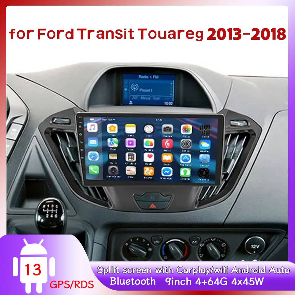 Car Stereo Multimedia Video Player with GPS Navigation 9inch Android 13 CarPlay Android Auto for Ford Transit Touareg 2013-201
Car Stereo Multimedia Video Player with GPS Navigation 9inch Android 13 CarPlay Android Auto for Ford Transit Touareg 2013-201