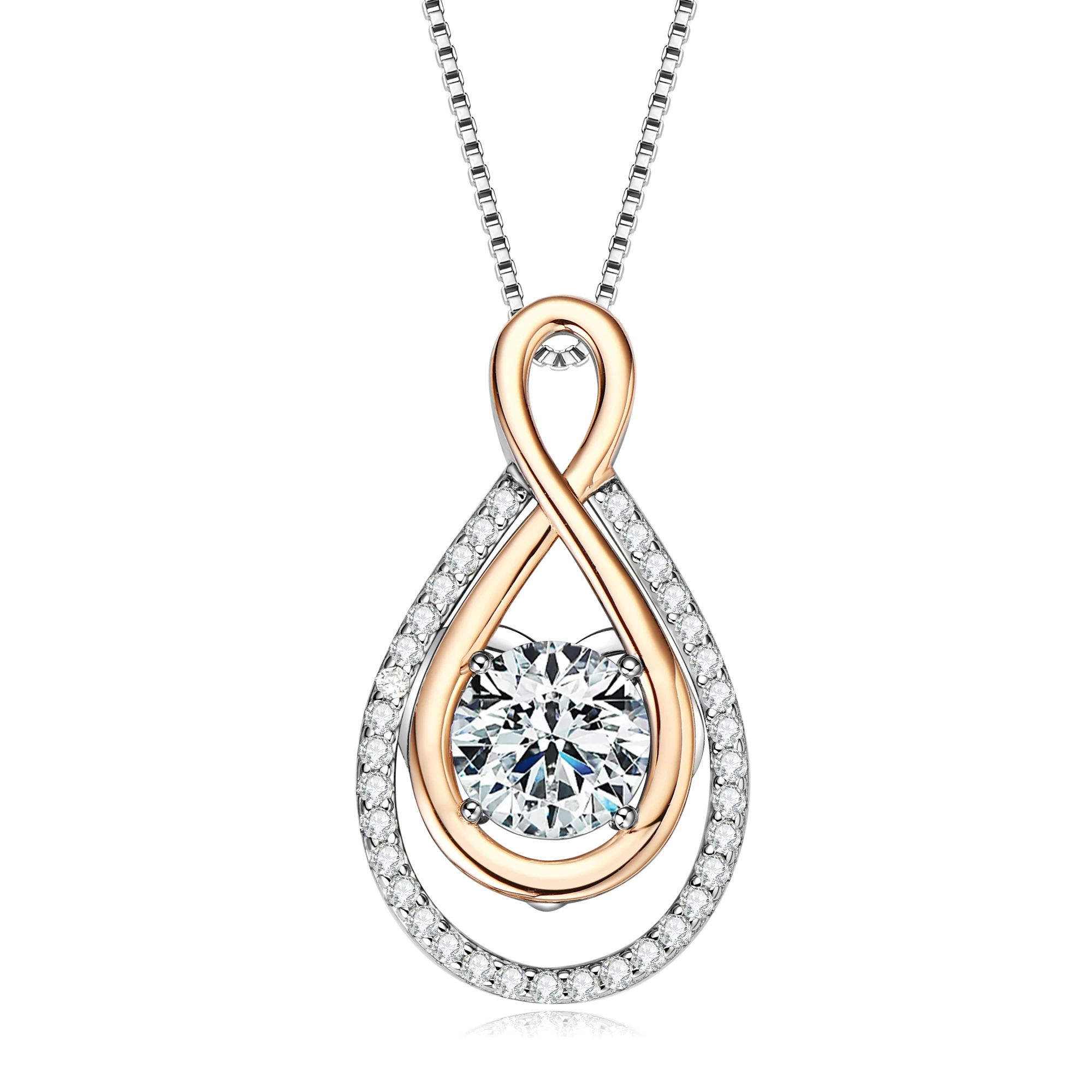 D1.19CT/D2.30CT/D3.53CT Moissanite Classic Infinity Pendant 925 Sterling Silver Necklaces for Women Engagement Quality Jewelry
D1.19CT/D2.30CT/D3.53CT Moissanite Classic Infinity Pendant 925 Sterling Silver Necklaces for Women Engagement Quality Jewelry