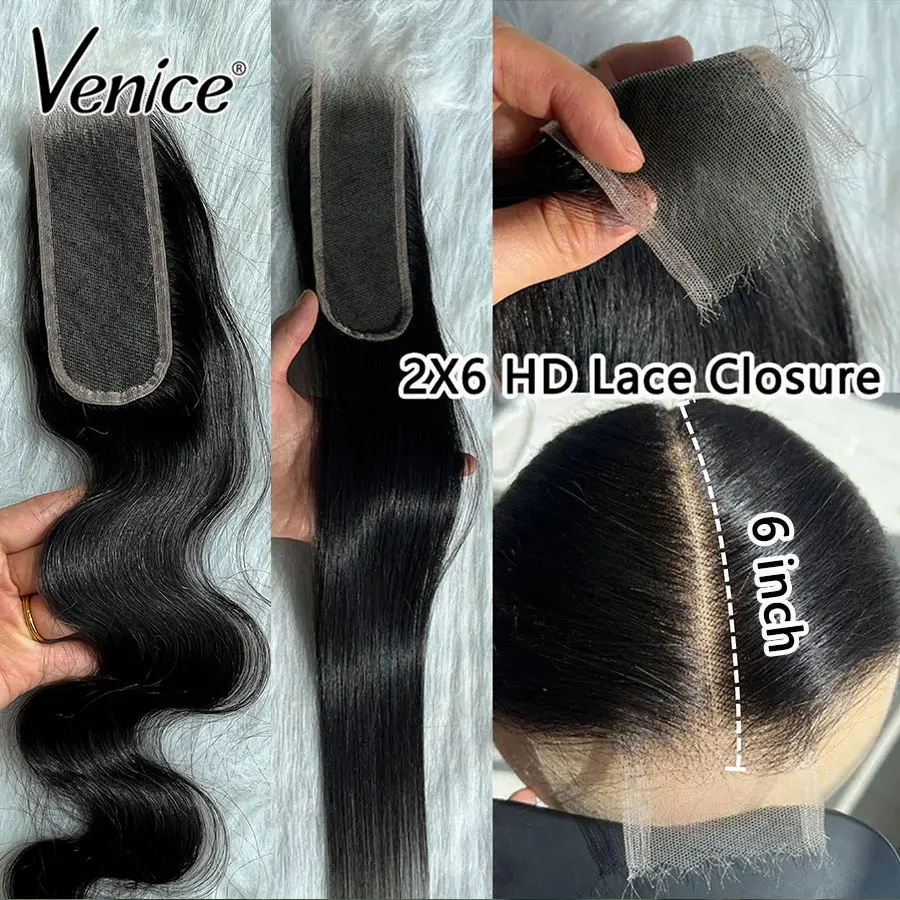 100% Human Hair 2x6 HD Lace Closure Deep Part Human Hair Closure Straight & Body Wave 2x6 HD Lace Closure Pre Plucked Small Knot
100% Human Hair 2x6 HD Lace Closure Deep Part Human Hair Closure Straight & Body Wave 2x6 HD Lace Closure Pre Plucked Small Knot