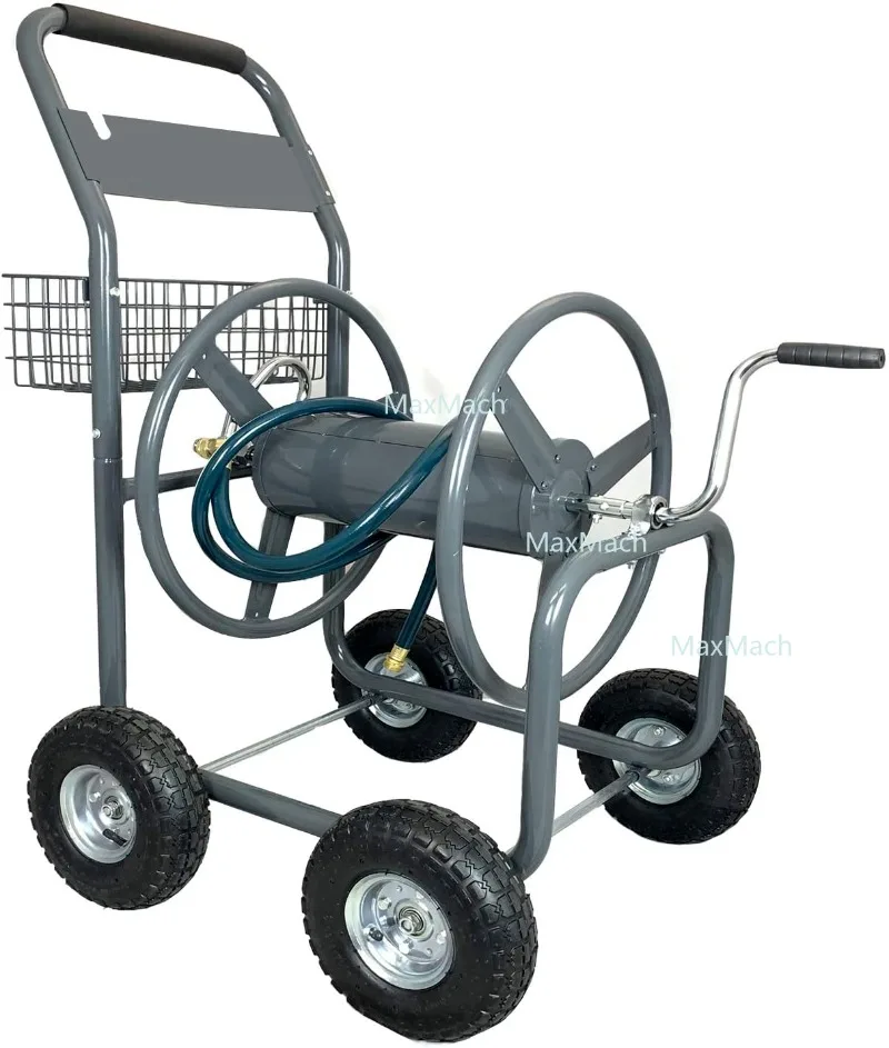 Garden Hose Reel Cart - 4 Wheels Portable Garden Hose Reel Cart With Storage Basket Rust Resistant Heavy Duty Water Hose Holder
Garden Hose Reel Cart - 4 Wheels Portable Garden Hose Reel Cart With Storage Basket Rust Resistant Heavy Duty Water Hose Holder