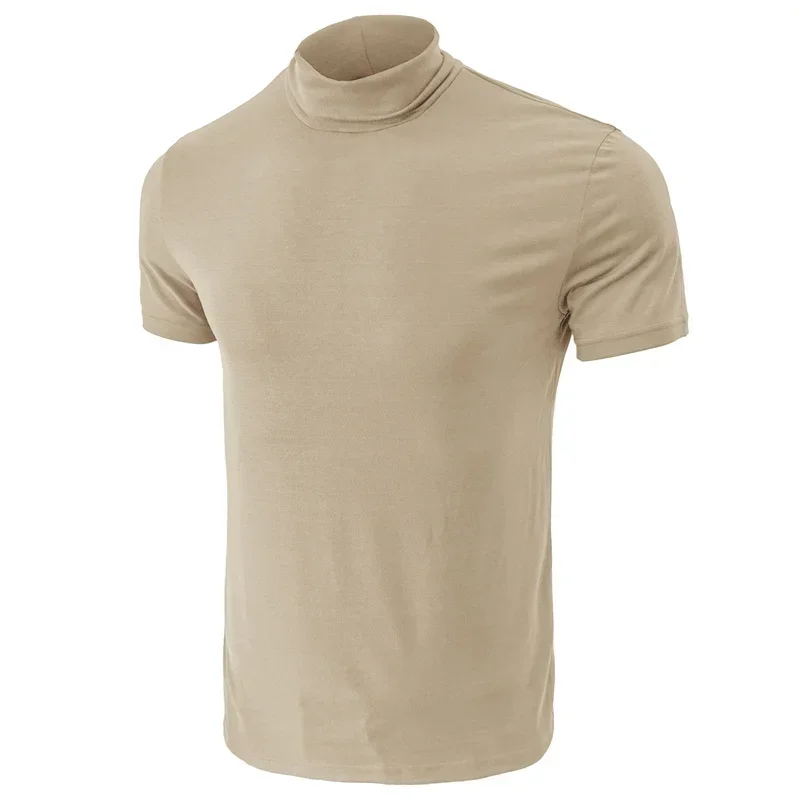 2024 Men's Short Sleeved Cotton Casual Men's T-shirt High Necked Short Sleeved Men's Breathable Fashion Half Sleeved Top
2024 Men's Short Sleeved Cotton Casual Men's T-shirt High Necked Short Sleeved Men's Breathable Fashion Half Sleeved Top