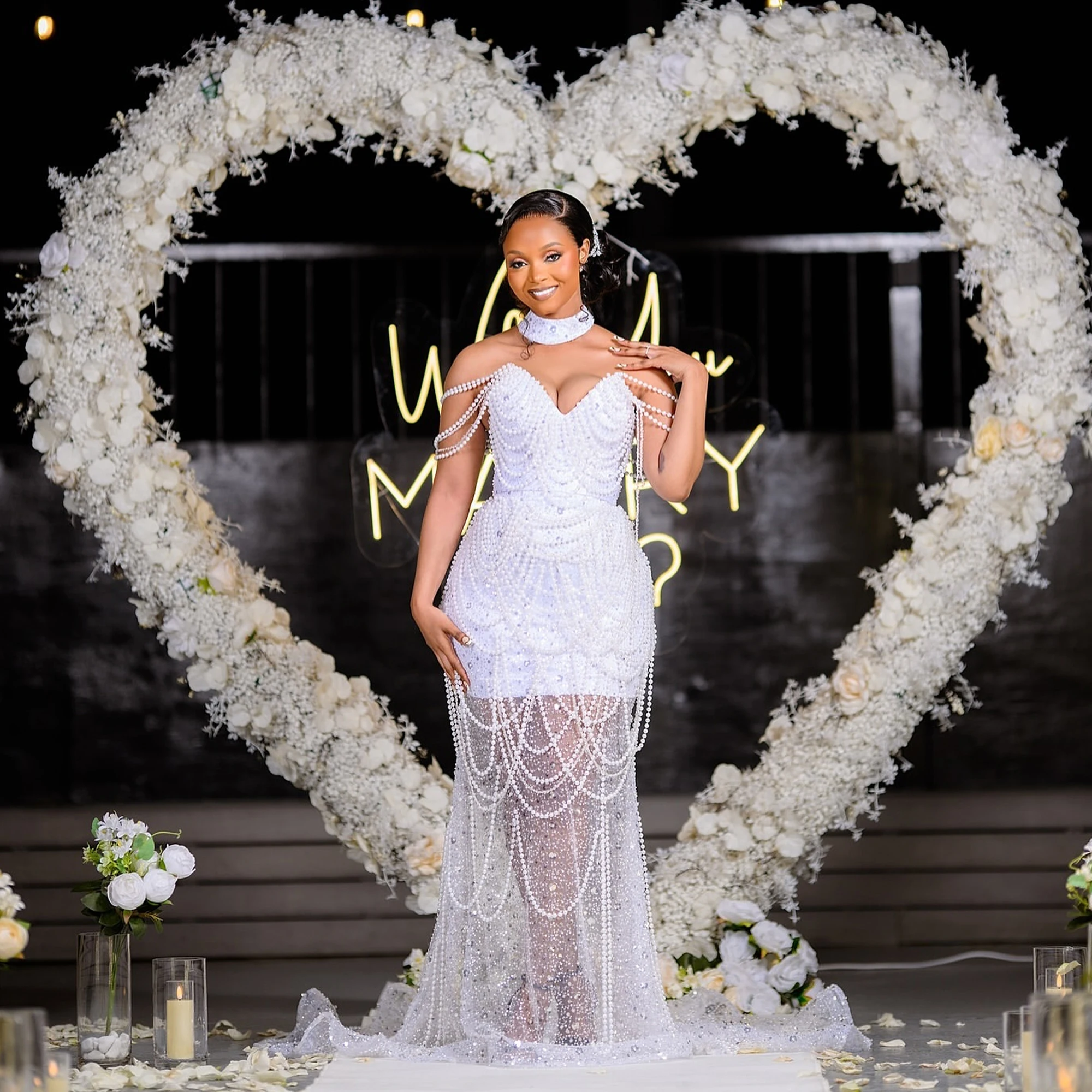 Customized Sexy V-Neck Wedding Dress Beaded Off Shoulder Sequin Mermaid Bride Gowns For Bridal Customized vestidos de novia
Customized Sexy V-Neck Wedding Dress Beaded Off Shoulder Sequin Mermaid Bride Gowns For Bridal Customized vestidos de novia