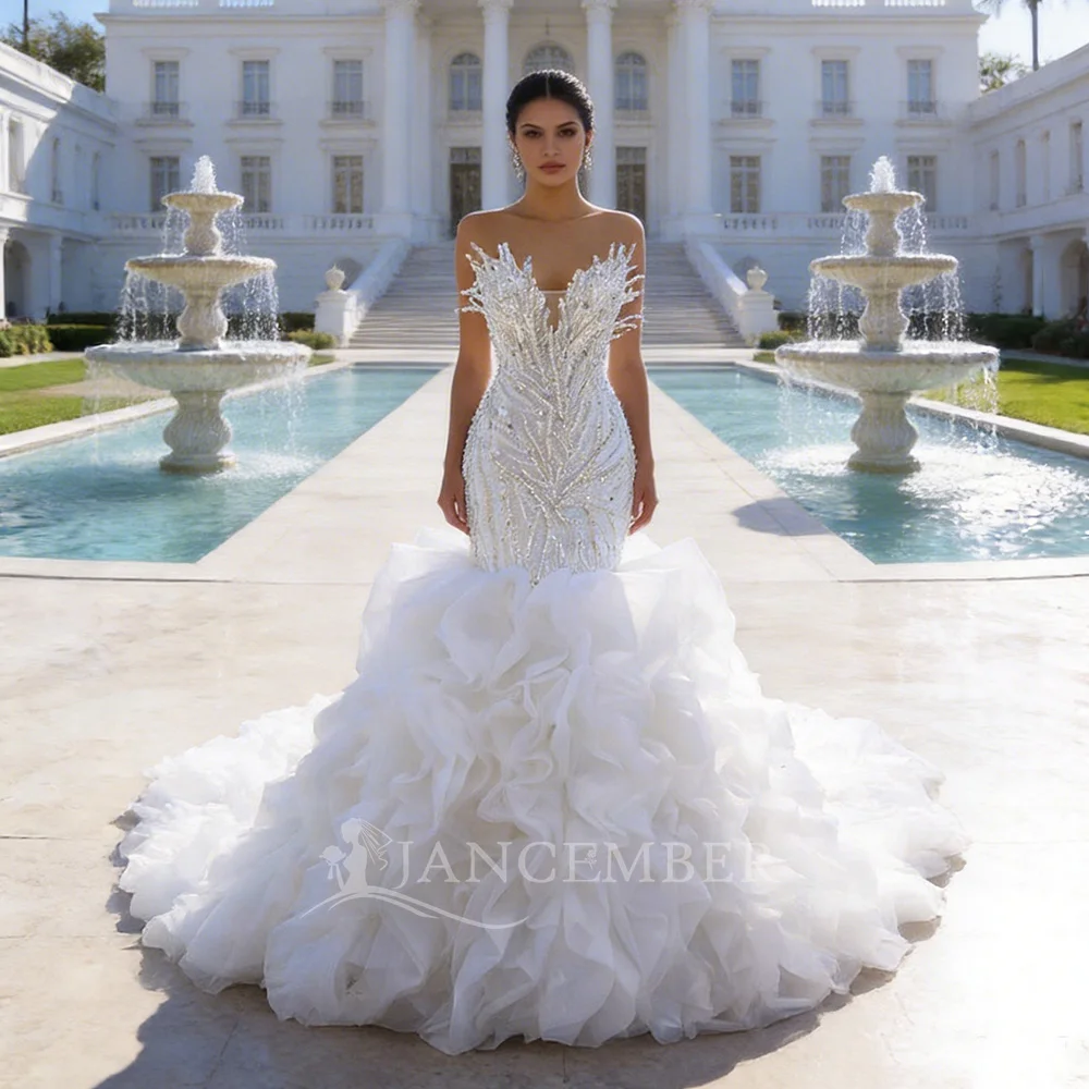 Mermaid Brand New Wedding Guest Dress 2026 Sequins Customized Fishtail Strapless Beading Lace Up свадебное платье
Mermaid Brand New Wedding Guest Dress 2026 Sequins Customized Fishtail Strapless Beading Lace Up свадебное платье