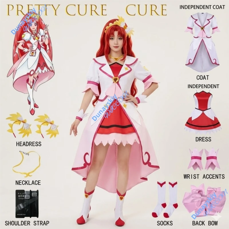 Pretty Cure Madoka Aguri Cure Ace Cosplay Costume Anime Game Character Uniform Set Women Girls Halloween Comic Role Play Outfit
Pretty Cure Madoka Aguri Cure Ace Cosplay Costume Anime Game Character Uniform Set Women Girls Halloween Comic Role Play Outfit