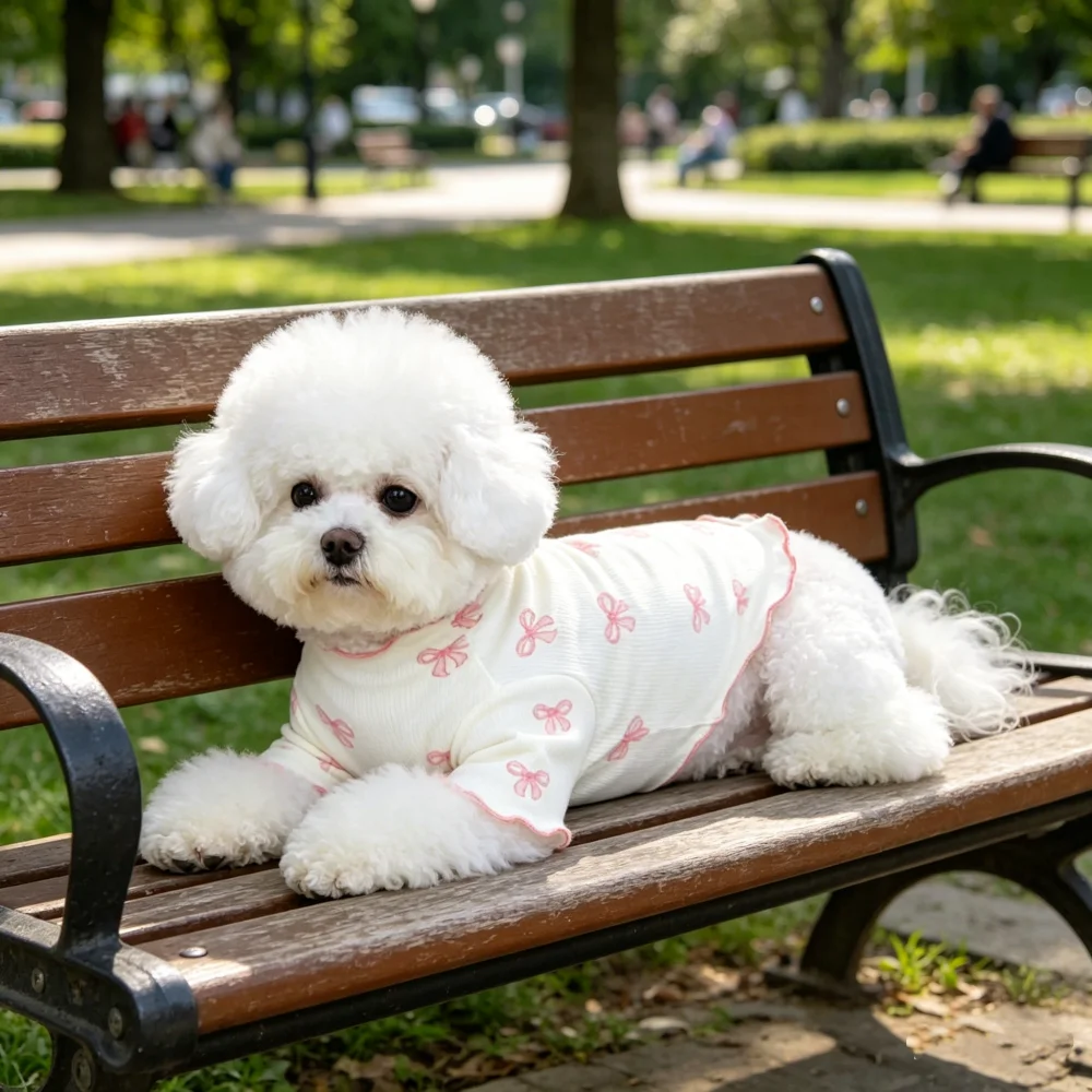 1pc Pet Dog/Cat Clothing, Allover Print With Pink Bow Tie, Breathable & Comfortable Knit Sweater
1pc Pet Dog/Cat Clothing, Allover Print With Pink Bow Tie, Breathable & Comfortable Knit Sweater