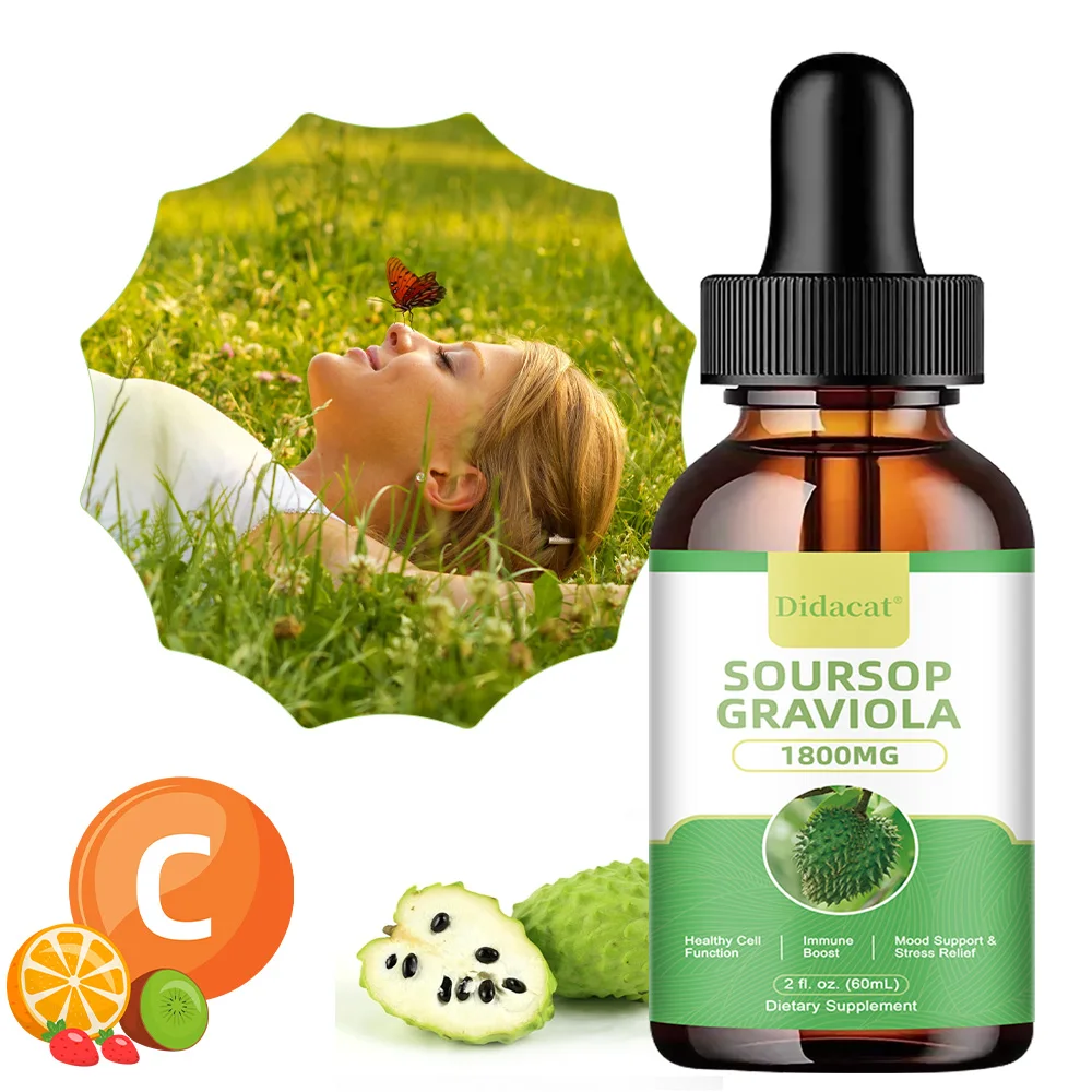 Soursop Graviola Liquid Drop for Cell Support & Regeneration, Immune System and Gut Health Support, Vegan, Gluten-Free, 2 Fl Oz
Soursop Graviola Liquid Drop for Cell Support & Regeneration, Immune System and Gut Health Support, Vegan, Gluten-Free, 2 Fl Oz