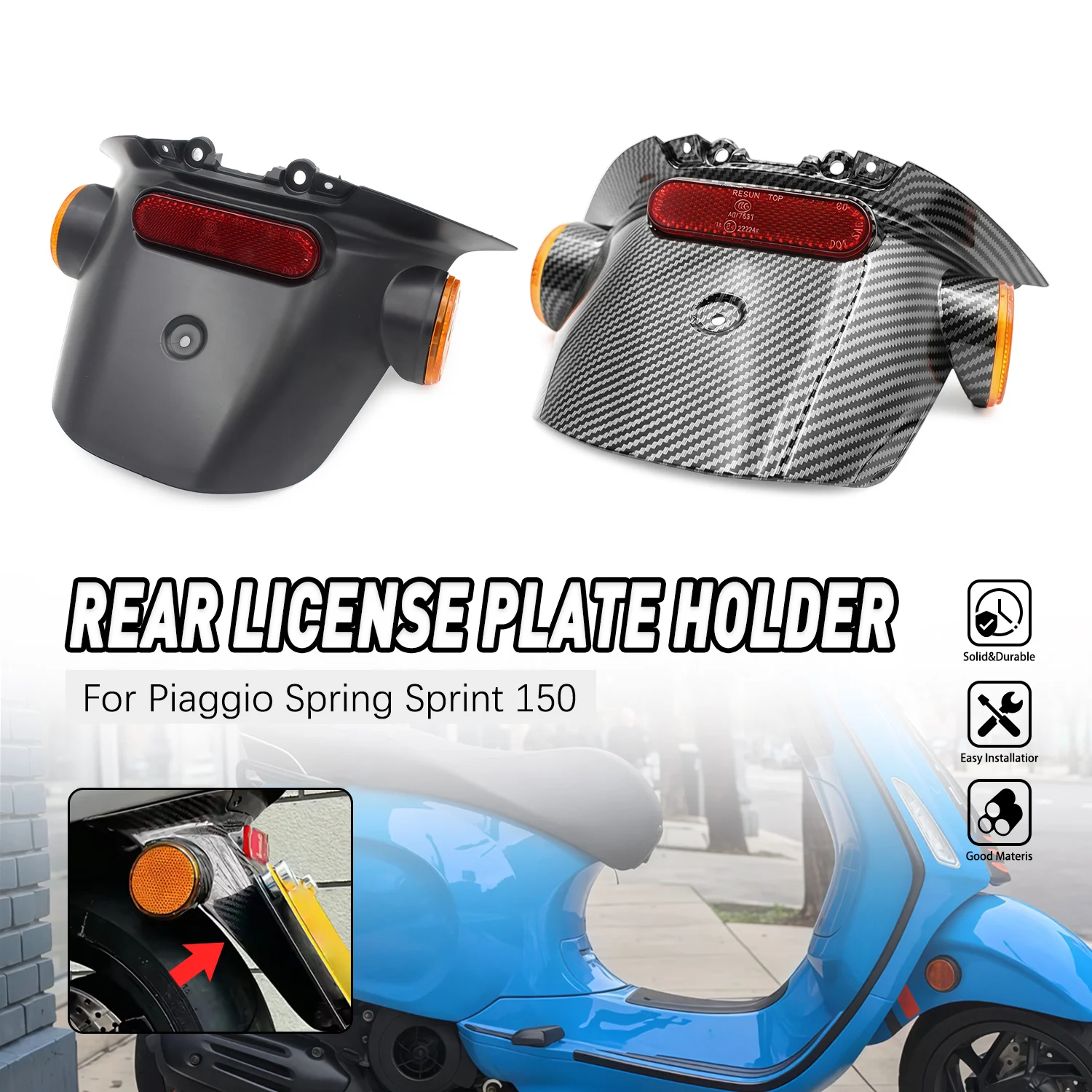 Rear Mudguard Fender Lamp Electric Scooter Accessories For Spring Sprint 150 Mudguard Rear License Plate Splash Guard
Rear Mudguard Fender Lamp Electric Scooter Accessories For Spring Sprint 150 Mudguard Rear License Plate Splash Guard