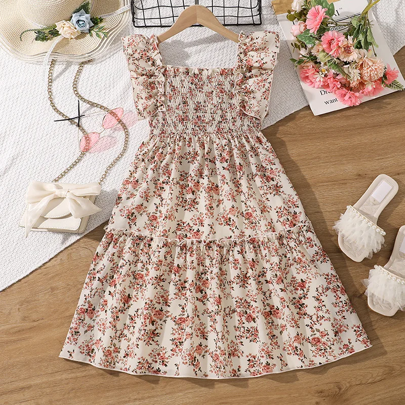 2025 New Arrival Girls Sleeveless Ruffles Print Floral Pink Infantil Menina Cute Holiday Night Party Princess Dress 8-12T
2025 New Arrival Girls Sleeveless Ruffles Print Floral Pink Infantil Menina Cute Holiday Night Party Princess Dress 8-12T
