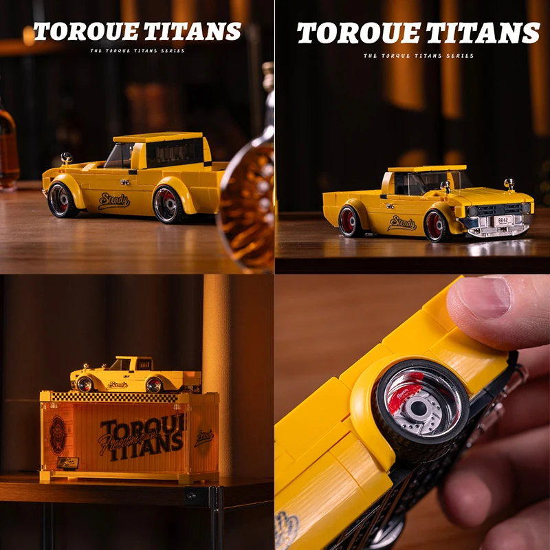 PB8842 Retro American Pickup Truck Building Blocks, Torque Beast Container Truck Model, DIY Assembled Bricks Toy for Collection
PB8842 Retro American Pickup Truck Building Blocks, Torque Beast Container Truck Model, DIY Assembled Bricks Toy for Collection