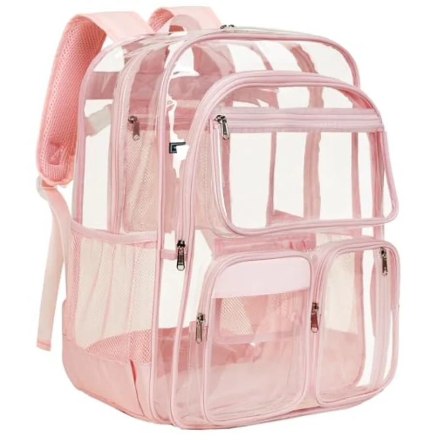 Clear Backpack for School - Heavy Duty Transparent Bookbag for Girls Boys Extra See Through Backpacks for Teens, Work, Travel,
Clear Backpack for School - Heavy Duty Transparent Bookbag for Girls Boys Extra See Through Backpacks for Teens, Work, Travel,
