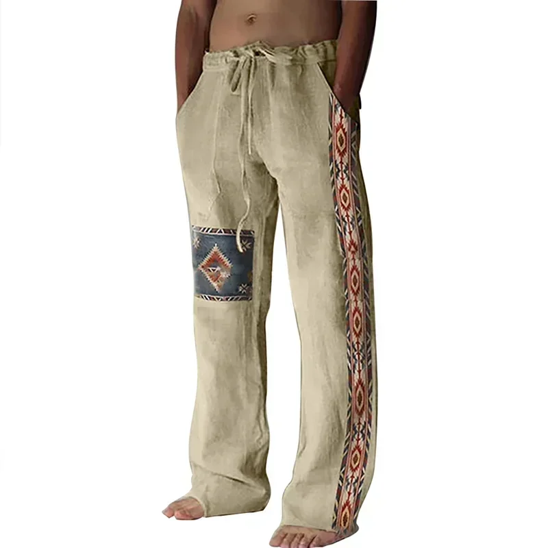 Men Summer Beach Breathable Loose Pants Vintage Boho Graphic Print Straight Pants Casual Drawstring Tie-up Mens Straight Trouser
Men Summer Beach Breathable Loose Pants Vintage Boho Graphic Print Straight Pants Casual Drawstring Tie-up Mens Straight Trouser