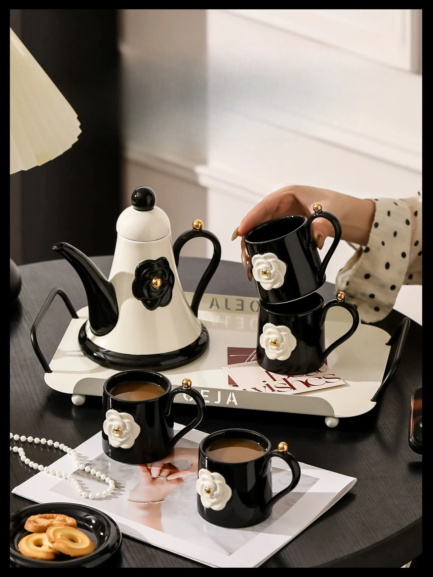 PYH Man Time Retro Camellia Ceramic Water Cup Set Gift Box Light Luxury Premium Wedding Gift
PYH Man Time Retro Camellia Ceramic Water Cup Set Gift Box Light Luxury Premium Wedding Gift