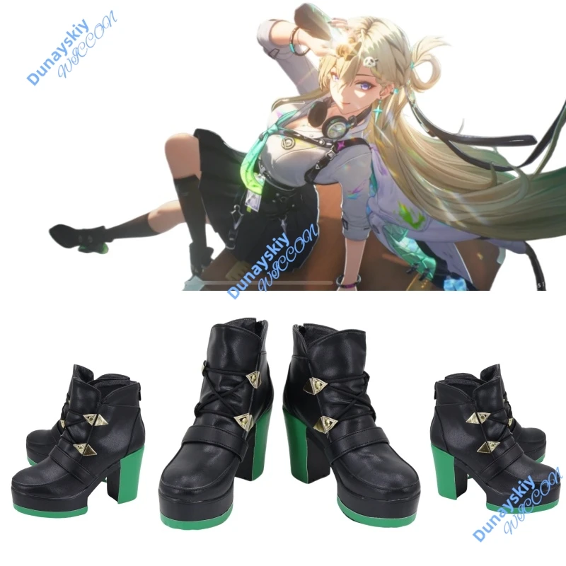 Wuthering Waves Lynae Block Heel Ankle Boots Cosplay Shoes for Men Women Carnival Party
Wuthering Waves Lynae Block Heel Ankle Boots Cosplay Shoes for Men Women Carnival Party