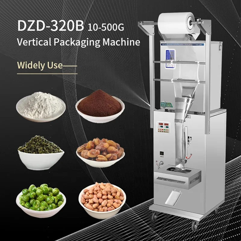 DZD-320B Vertical 10-500G Pouch Sugar Sachet Pouch Grain Tea Powder Small Business Packing Machine
DZD-320B Vertical 10-500G Pouch Sugar Sachet Pouch Grain Tea Powder Small Business Packing Machine