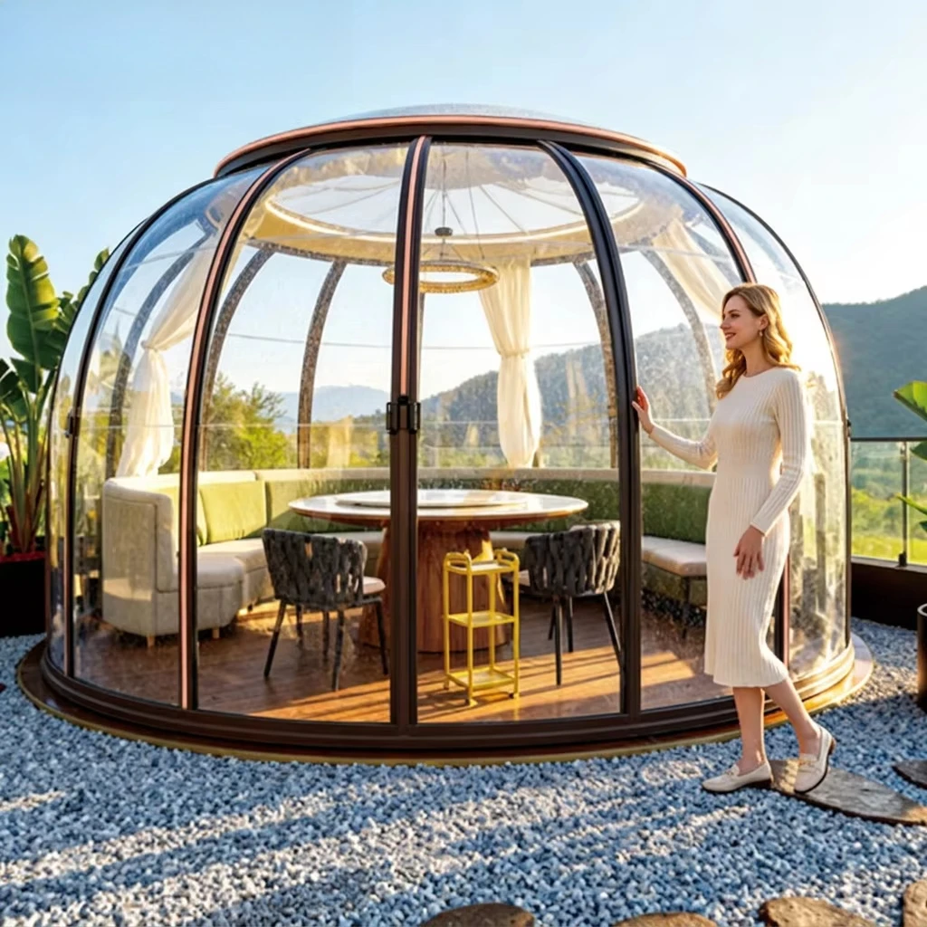 Modern Polycarbonate Geodesic Dome Tent with 10-Year Warranty Prefab House & Hotel Use Easy Installation
Modern Polycarbonate Geodesic Dome Tent with 10-Year Warranty Prefab House & Hotel Use Easy Installation