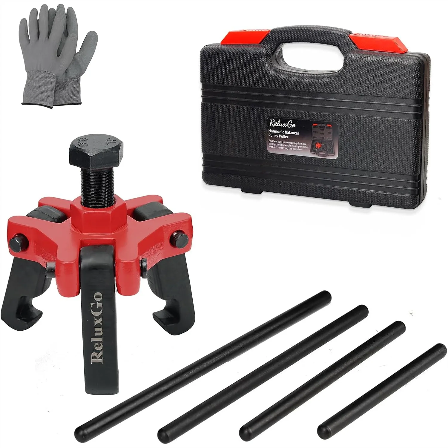 Harmonic Balancer Puller Set Adjustable 3-Jaw Tool for Removing Dampers Compatible with Various Vehicles
Harmonic Balancer Puller Set Adjustable 3-Jaw Tool for Removing Dampers Compatible with Various Vehicles