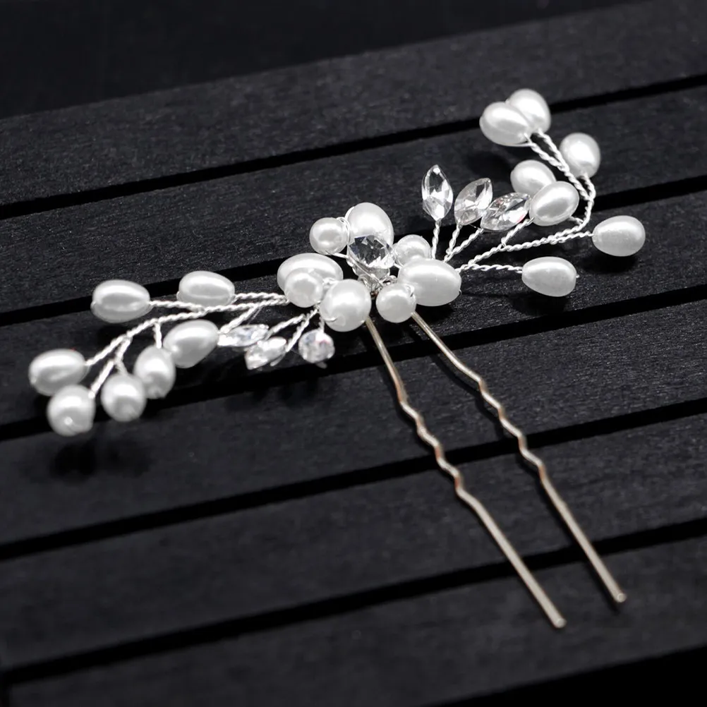3Pcs Pearl Hair Pins Set Bridal Hair Accessories Crystal Rhinestone Beaded Wedding Hairpins for Bride Bridesmaid Elegant
3Pcs Pearl Hair Pins Set Bridal Hair Accessories Crystal Rhinestone Beaded Wedding Hairpins for Bride Bridesmaid Elegant