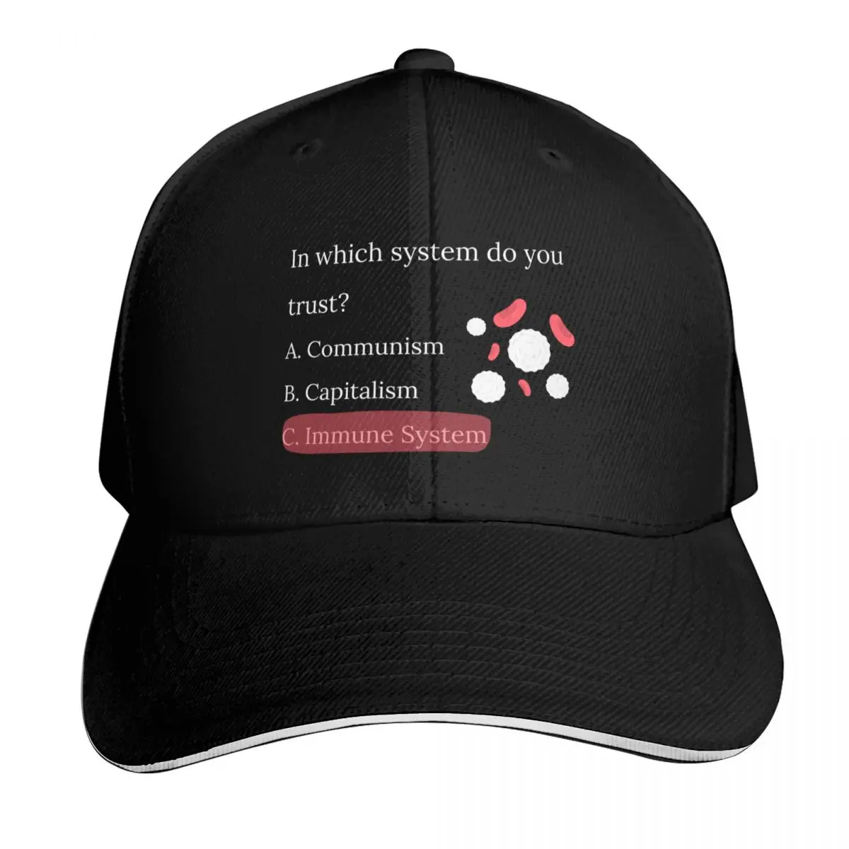 Multiple choice. In which system do you trust Immune System Baseball Cap Golf Cap Hat Beach tactical cap Icon Men Caps Women's
Multiple choice. In which system do you trust Immune System Baseball Cap Golf Cap Hat Beach tactical cap Icon Men Caps Women's