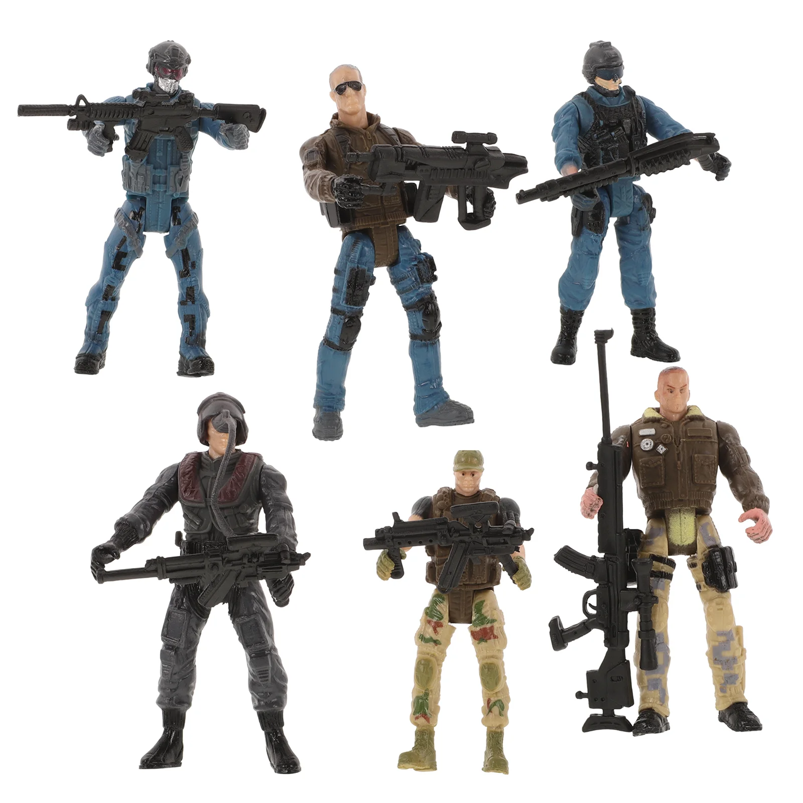 Movable Joint Army Men Soldiers 6pcs Special Forces War Men Figures Sand Table Toy Playset For Kids Boys Girls
Movable Joint Army Men Soldiers 6pcs Special Forces War Men Figures Sand Table Toy Playset For Kids Boys Girls
