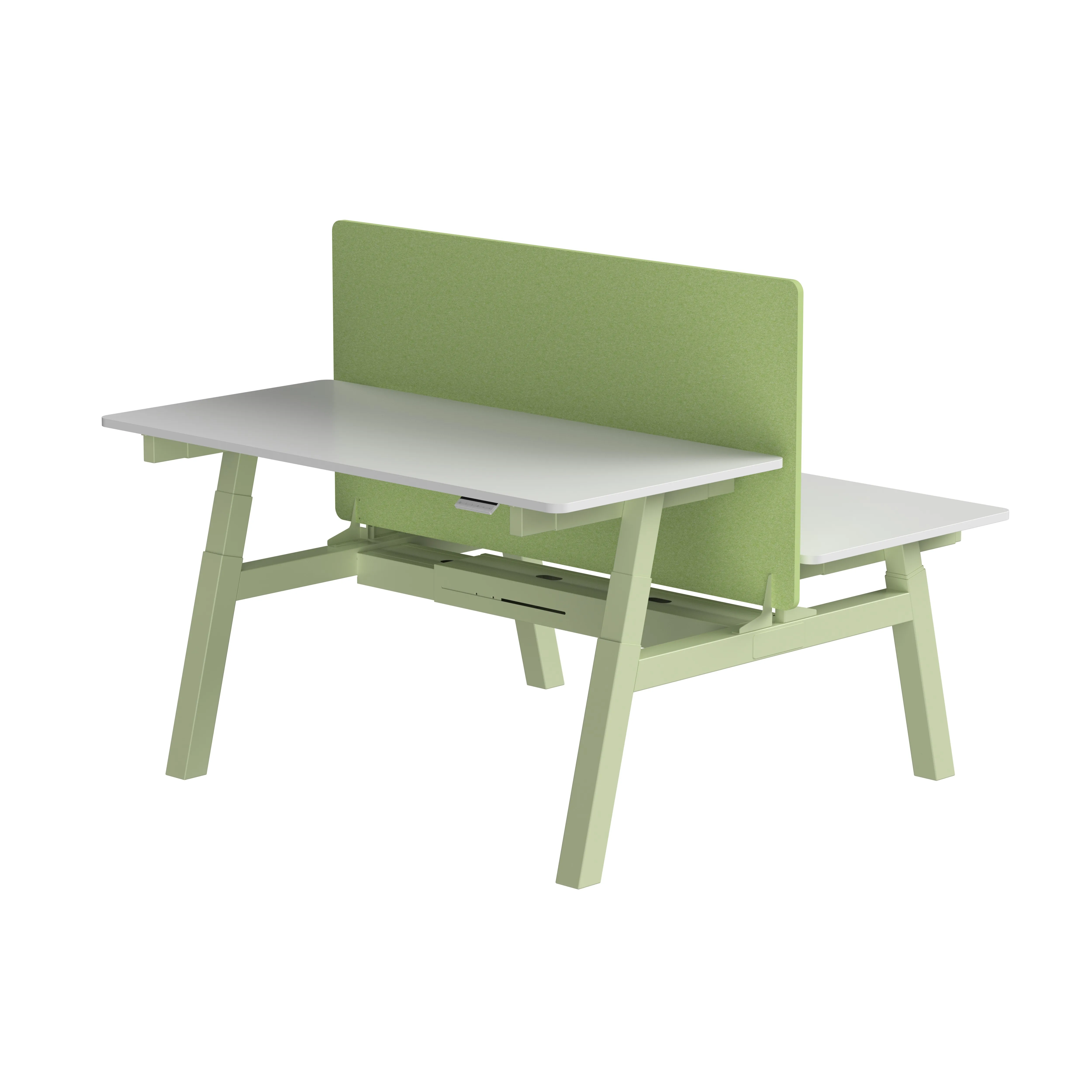 Modern Electric Height Adjustable Office Desk for 2 People Back-to-Back Sit Stand with Cable Tray Metal & Panel Fashion Style
Modern Electric Height Adjustable Office Desk for 2 People Back-to-Back Sit Stand with Cable Tray Metal & Panel Fashion Style
