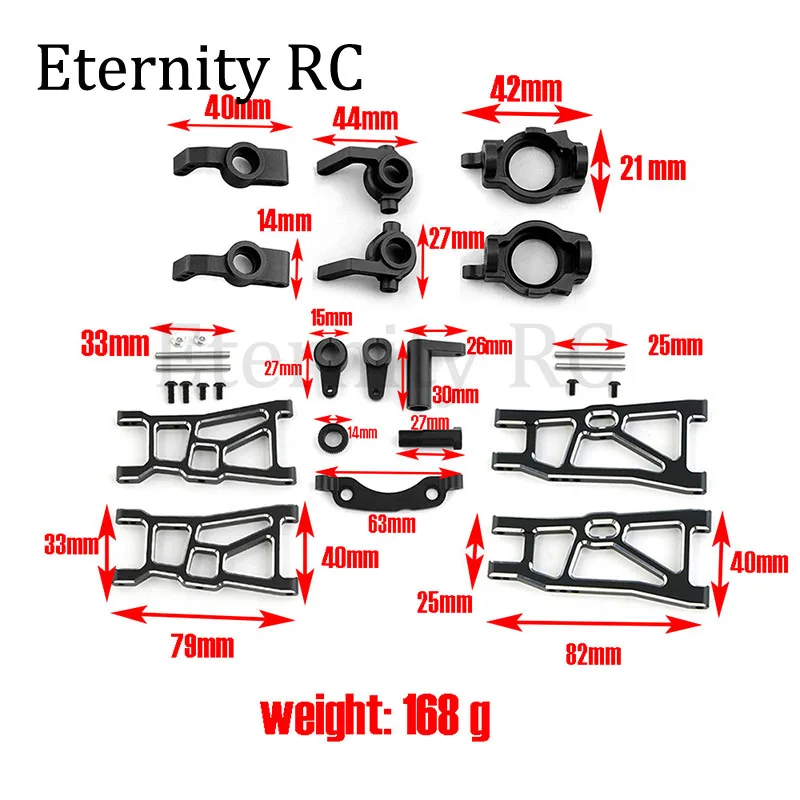 ZD Racing DBX-10 DBX10 Metal Upgrade Parts Kit Suspension Arm Steering Block 1/10 RC Car Upgrade Accessories
ZD Racing DBX-10 DBX10 Metal Upgrade Parts Kit Suspension Arm Steering Block 1/10 RC Car Upgrade Accessories