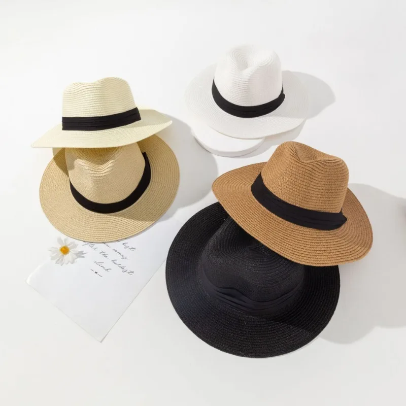 Summer Fedoras Straw Hat Women's Summer Sunscreen Sun Hat Beach Seaside Vacation Sun Hats Wide Brim Straw Hat Men Cap
Summer Fedoras Straw Hat Women's Summer Sunscreen Sun Hat Beach Seaside Vacation Sun Hats Wide Brim Straw Hat Men Cap