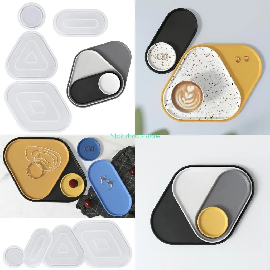 E15E Собственный поднос из смолы ручной работы с этой прочной силиконовой формой с геометрической формой, портативный аксессуар
E15E Собственный поднос из смолы ручной работы с этой прочной силиконовой формой с геометрической формой, портативный аксессуар