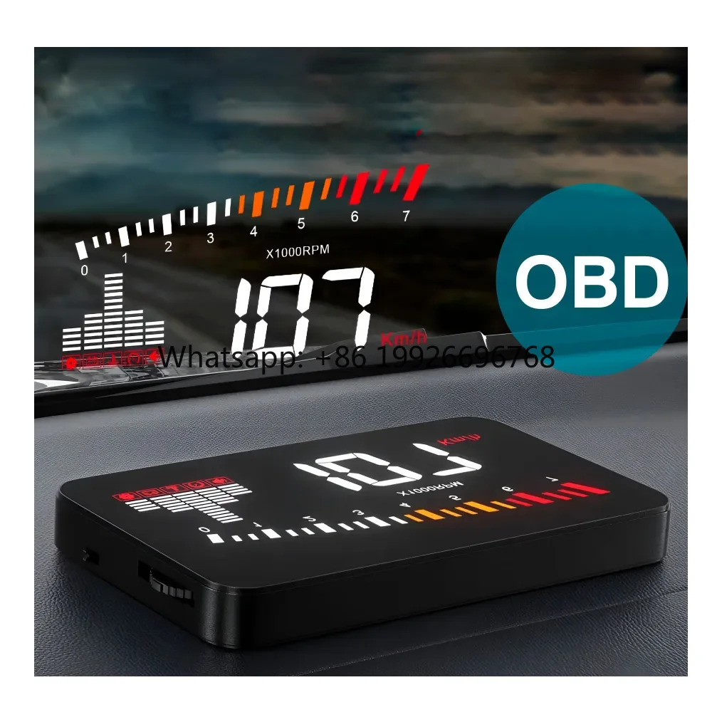Новый проекционный дисплей HUD X5 для автомобиля: спидометр, сигнализация превышения скорости, индикатор температуры воды
Новый проекционный дисплей HUD X5 для автомобиля: спидометр, сигнализация превышения скорости, индикатор температуры воды