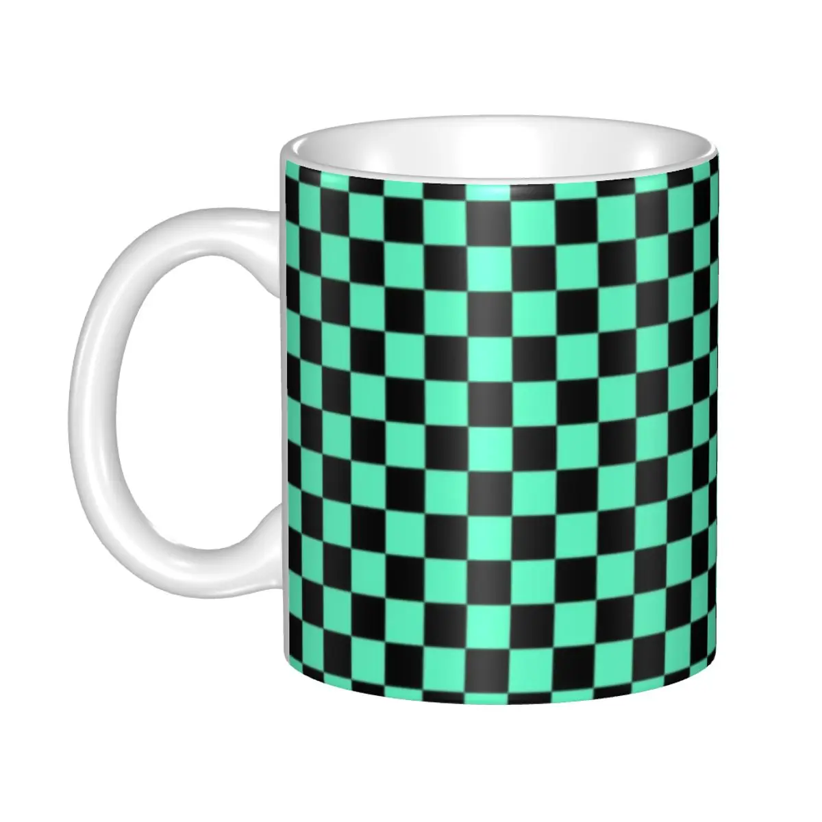 Checkerboard Pattern Mugs Customized Mint Green And Black Plaid Coffee Ceramic Mug Creative Gift
Checkerboard Pattern Mugs Customized Mint Green And Black Plaid Coffee Ceramic Mug Creative Gift