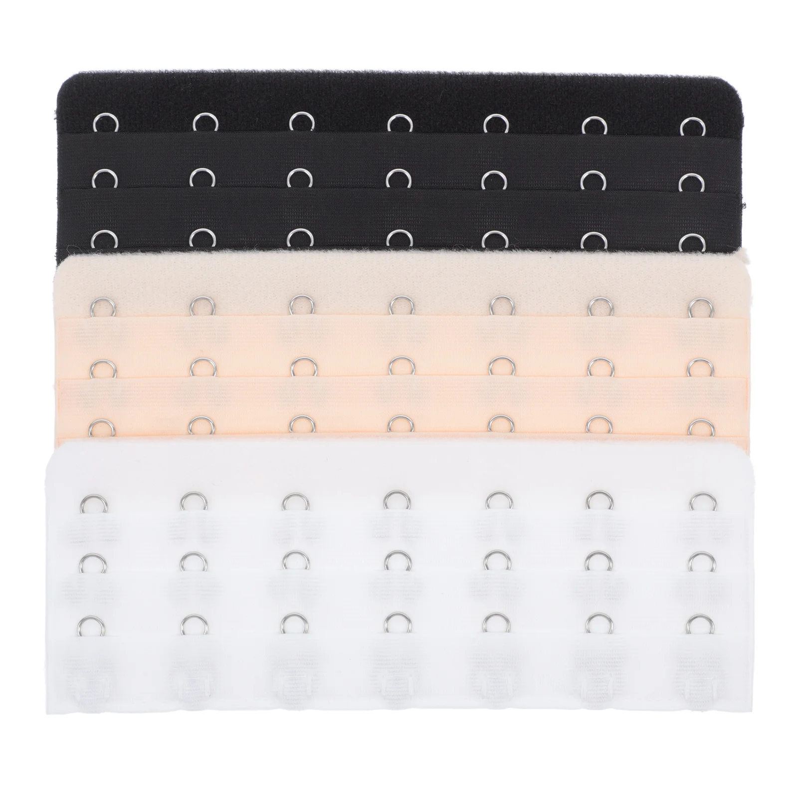 3Pcs Durable Stainless Steel Bra Extender 7 Hooks 3 Rows Elastic Strap Extensions for Women's Underwear Clips for Shapewear
3Pcs Durable Stainless Steel Bra Extender 7 Hooks 3 Rows Elastic Strap Extensions for Women's Underwear Clips for Shapewear