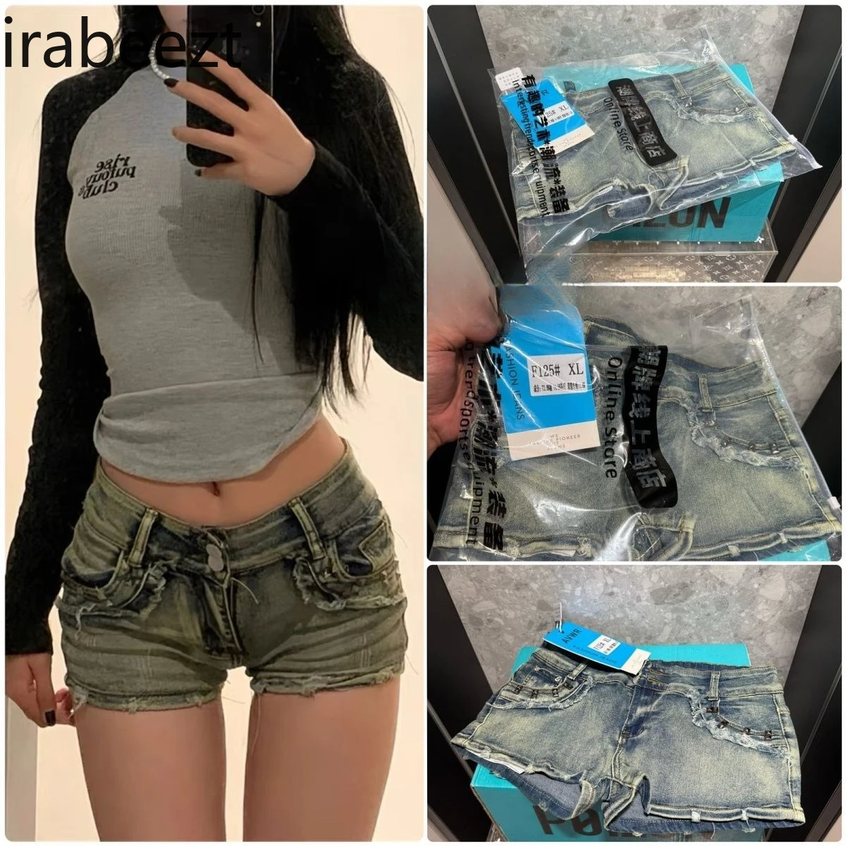 American Hot Girl Sexy Low Waist Denim Shorts Women's Rivet Retro Hip Hot Design Ultra Short Pants Boyfriend Jeans for Women
American Hot Girl Sexy Low Waist Denim Shorts Women's Rivet Retro Hip Hot Design Ultra Short Pants Boyfriend Jeans for Women