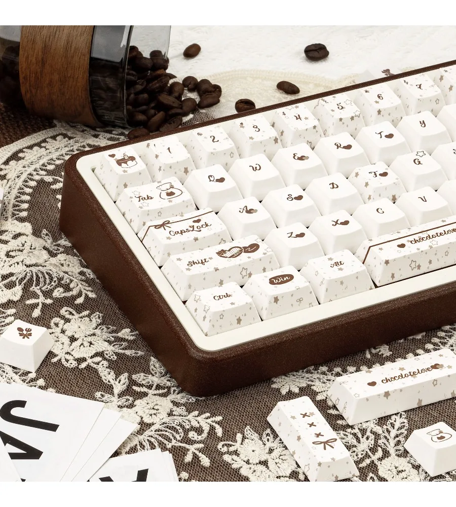 Sublimation cute mechanical keyboard keycaps crispy and crispy original FOA height PBT full five-sided keycaps
Sublimation cute mechanical keyboard keycaps crispy and crispy original FOA height PBT full five-sided keycaps