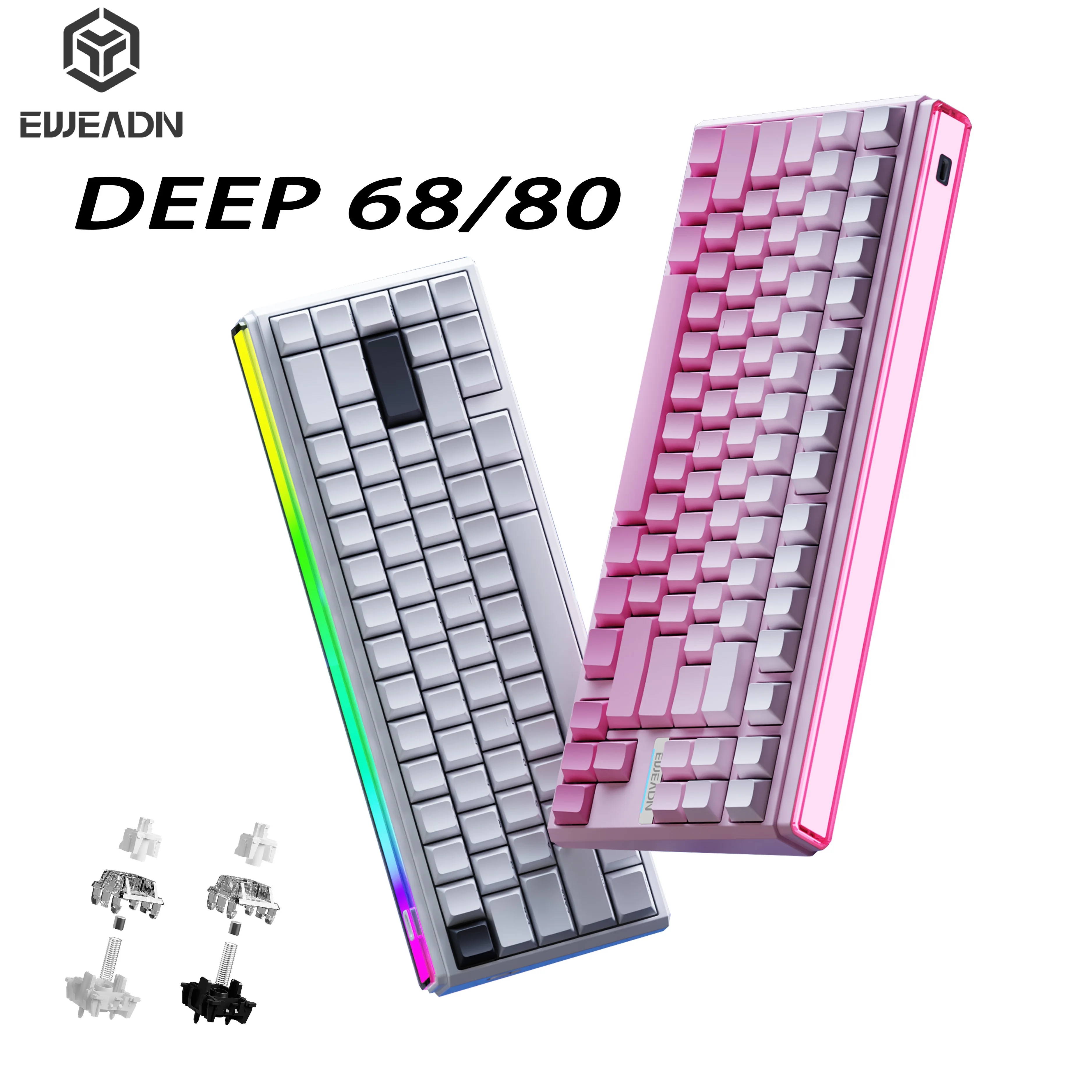 EWEADN Deep68/80 Magnetic Gaming Mechanical Keyboard 8K+128K RT0.01 0.01Ms ARBG gateron axle Hot swap For FPS CSGO MOBA 
EWEADN Deep68/80 Magnetic Gaming Mechanical Keyboard 8K+128K RT0.01 0.01Ms ARBG gateron axle Hot swap For FPS CSGO MOBA