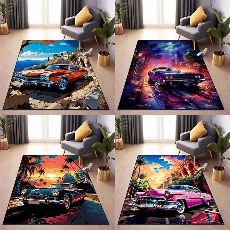 Classic Retro Car Pattern Bedroom Floor Mats Decorative Home Living Room Floor Mats
Classic Retro Car Pattern Bedroom Floor Mats Decorative Home Living Room Floor Mats