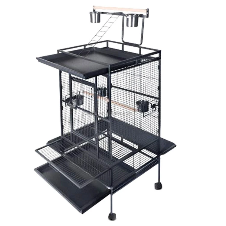 Wholesale 170cm Black Metal Bird Parrot Cage Contemporary Iron and Steel Pet Breeding Birds Aviary for Sale
Wholesale 170cm Black Metal Bird Parrot Cage Contemporary Iron and Steel Pet Breeding Birds Aviary for Sale
