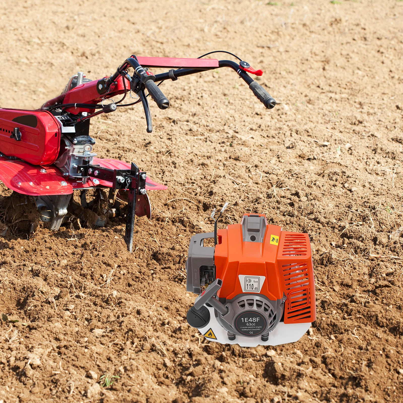 63CC 2-Stroke Gasoline Engine, Single-Cylinder Air-Cooled Gas Engine, 8500r/min, for Agricultural Machinery, Garden Equipment
63CC 2-Stroke Gasoline Engine, Single-Cylinder Air-Cooled Gas Engine, 8500r/min, for Agricultural Machinery, Garden Equipment