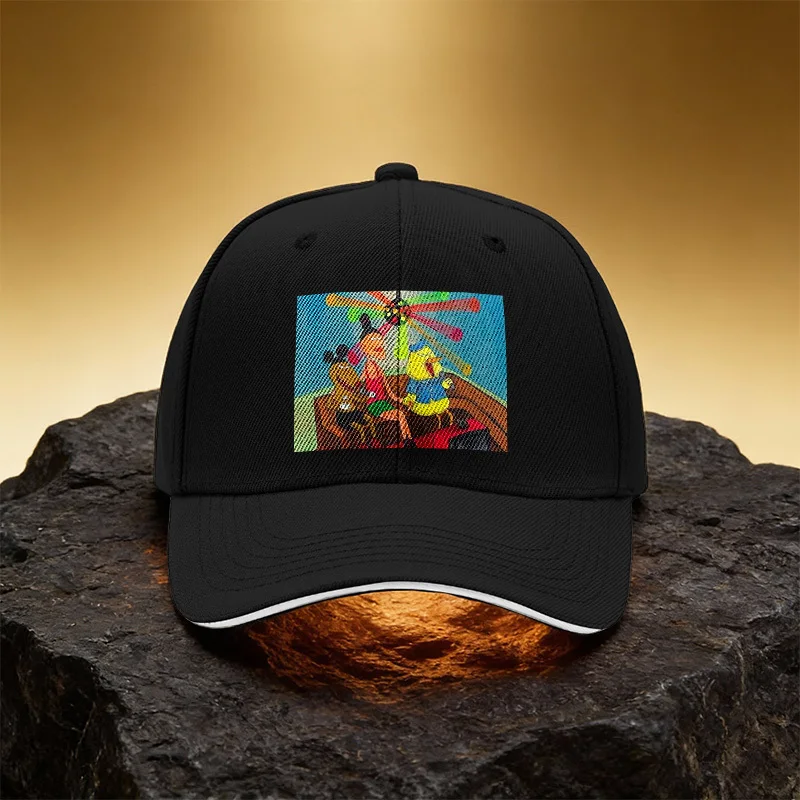 Cartoon Karaoke Character Pattern Hat, Unisex Printed Baseball Cap Sandwich Brim Sports Cap, Suitable for Daily Commuting and Tr
Cartoon Karaoke Character Pattern Hat, Unisex Printed Baseball Cap Sandwich Brim Sports Cap, Suitable for Daily Commuting and Tr