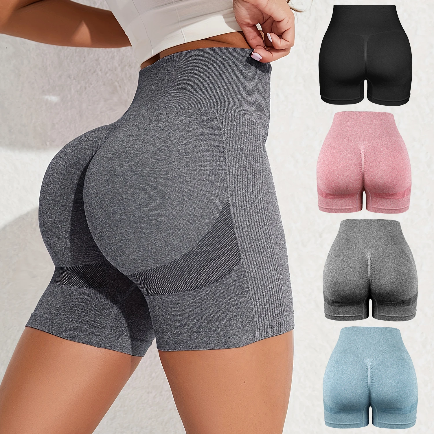 Women's Seamless Yoga Shorts Hip Lift High-Waist Push Up Quick-Drying Casual Sports Biker Shorts
Women's Seamless Yoga Shorts Hip Lift High-Waist Push Up Quick-Drying Casual Sports Biker Shorts