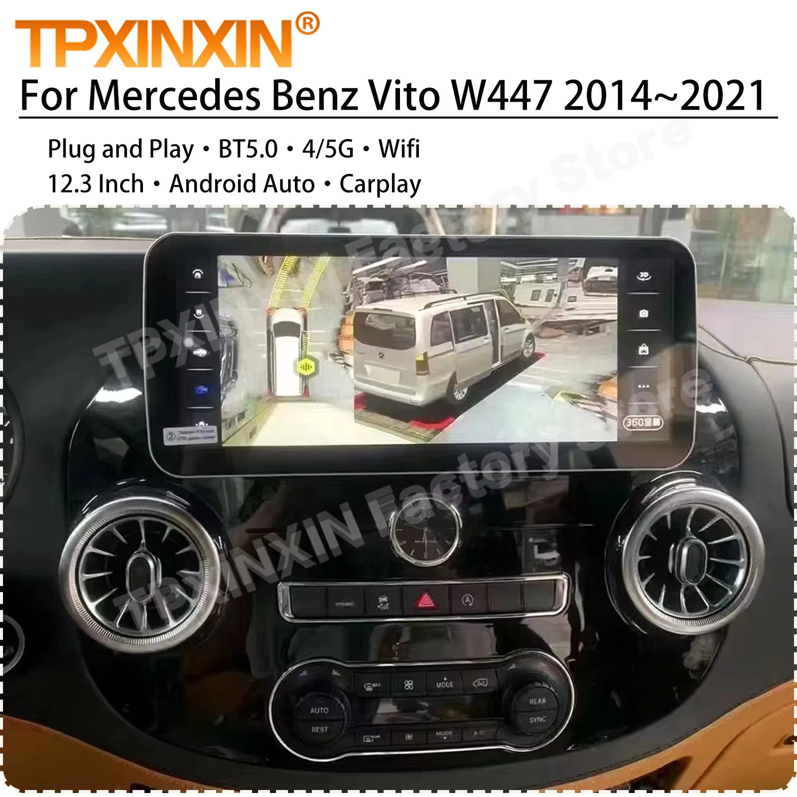12,3 Android автомобильный мультимедиа для Mercedes Benz Vito W447 2014 ~ 2021 GPS-навигация Carplay стереоприемник плеер
12,3 Android автомобильный мультимедиа для Mercedes Benz Vito W447 2014 ~ 2021 GPS-навигация Carplay стереоприемник плеер