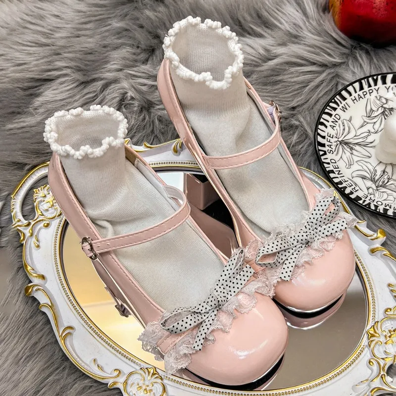 2026 New Women Fashion Butterfly Knot Decor Lace Solid Color High Heel Shoes Comfortable Casual Round Toe Female Simple Shoes
2026 New Women Fashion Butterfly Knot Decor Lace Solid Color High Heel Shoes Comfortable Casual Round Toe Female Simple Shoes