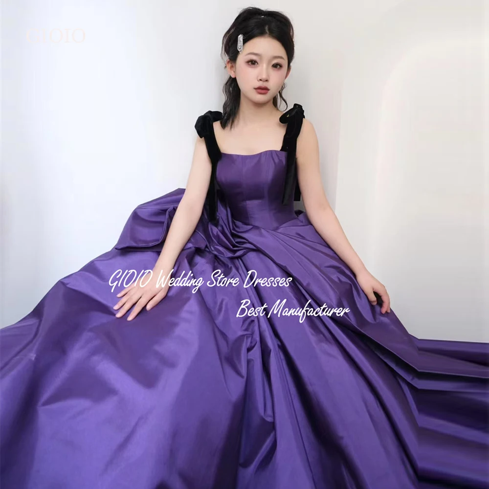 Gioio Korean Purple Evening Dress Folded Sleeveless Formal Ketkowzelenaar Floor Length Elegant Dance Dress Party Female Bride Customize
Gioio Korean Purple Evening Dress Folded Sleeveless Formal Ketkowzelenaar Floor Length Elegant Dance Dress Party Female Bride Customize