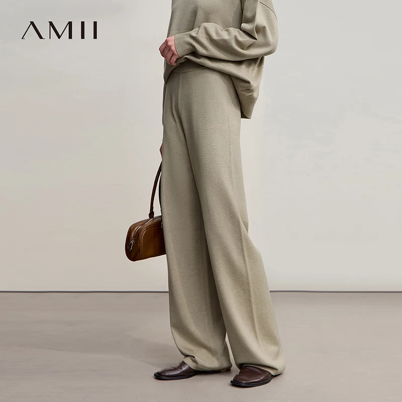Amii Minimalist Knit Pants 2025 Winter New Solid Color Versatile Loose Wide-leg Trousers Casual Woolen Pants For Woman 12524068
Amii Minimalist Knit Pants 2025 Winter New Solid Color Versatile Loose Wide-leg Trousers Casual Woolen Pants For Woman 12524068