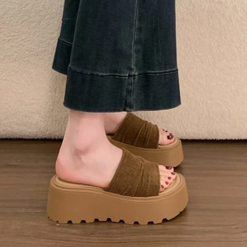 Summer Platform Thick Bottom Women Slippers Casual Open Toe Height Increase Slide Ladies Outdoor Beach Vacation Sandalias
Summer Platform Thick Bottom Women Slippers Casual Open Toe Height Increase Slide Ladies Outdoor Beach Vacation Sandalias