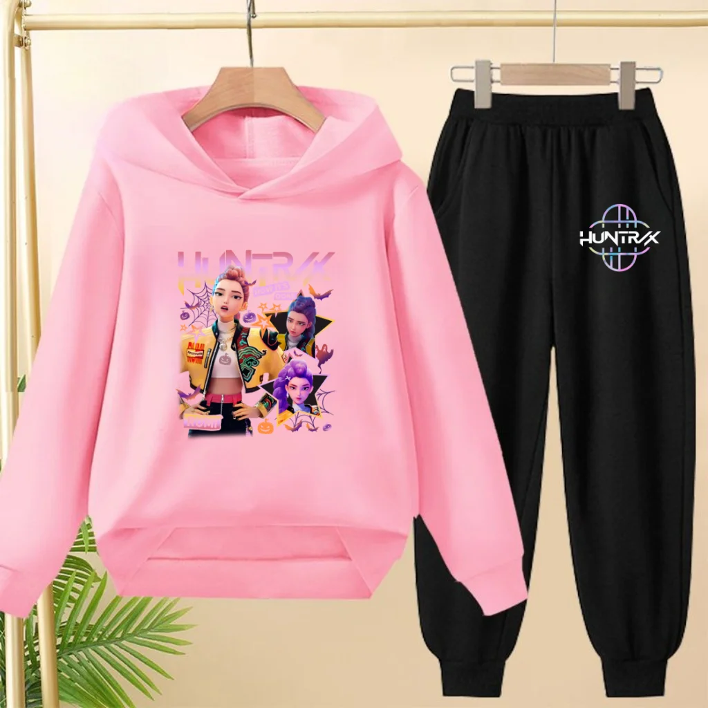 Children's Pretty Girl Anime HUNTR/X Hoodie Boys Sweatshirt Girls Toddler Sports Coat Top+Pants Two-piece Set Stylish Casual Set
Children's Pretty Girl Anime HUNTR/X Hoodie Boys Sweatshirt Girls Toddler Sports Coat Top+Pants Two-piece Set Stylish Casual Set