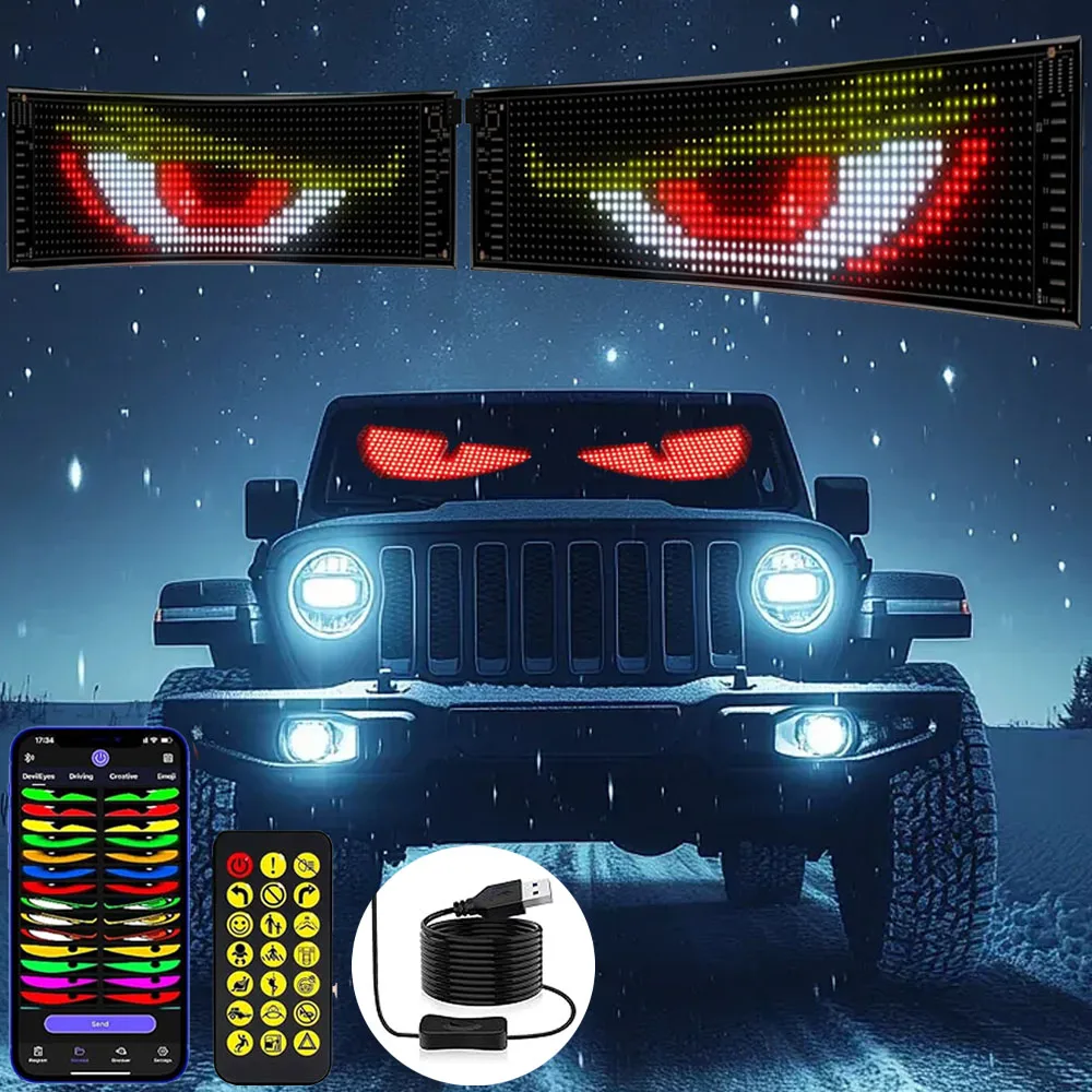 Car/Truck RGB Bluetooth Panel Lamp LED Matrix Pixel Lights Programmable Bluetooth App Control LED Panel Flexible Display Light
Car/Truck RGB Bluetooth Panel Lamp LED Matrix Pixel Lights Programmable Bluetooth App Control LED Panel Flexible Display Light