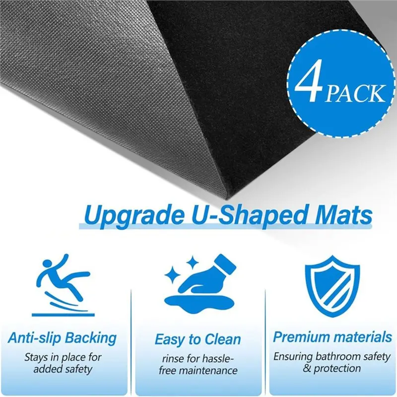 75STO-For Bathroom Toile Rugs U Shaped Washable, 4 Pack Toilet Mats, Toile Floor Protector From Urine, Toilet Mats For Bathroom
75STO-For Bathroom Toile Rugs U Shaped Washable, 4 Pack Toilet Mats, Toile Floor Protector From Urine, Toilet Mats For Bathroom