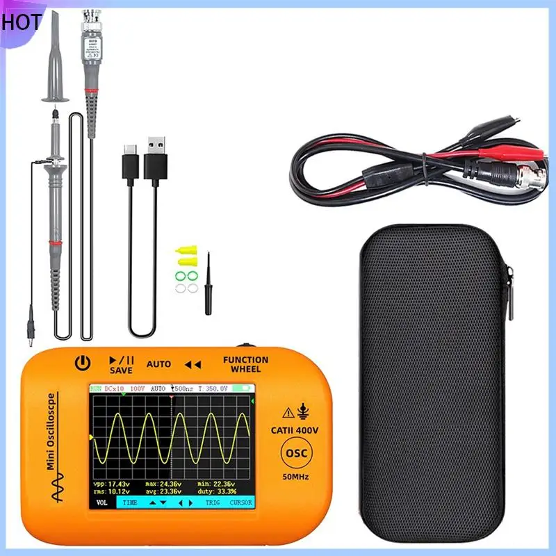 Осциллограф B45C OT4, генератор сигналов 2-в-1, полоса пропускания 200Msa/S, 50 МГц, перезаряжаемые промышленные инструменты
Осциллограф B45C OT4, генератор сигналов 2-в-1, полоса пропускания 200Msa/S, 50 МГц, перезаряжаемые промышленные инструменты